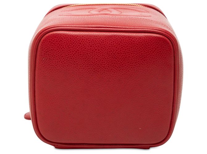 Borsa Vanity Chanel CC Caviar Rossa Rosso - vista 3