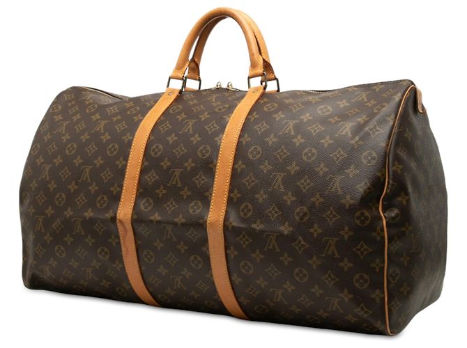 Borsa da viaggio Louis Vuitton Monogram Keepall 60 Marrone - vista 2