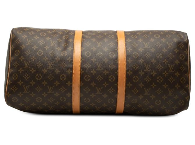 Borsa da viaggio Louis Vuitton Monogram Keepall 60 Marrone - vista 3