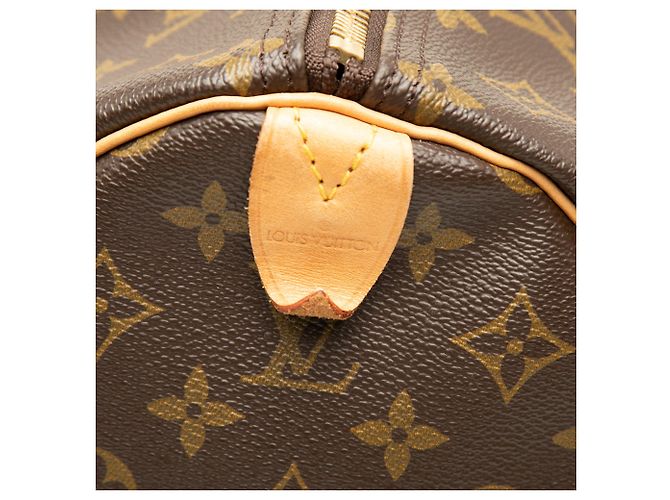 Borsa da viaggio Louis Vuitton Monogram Keepall 60 Marrone - vista 4