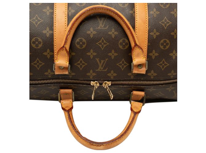 Borsa da viaggio Louis Vuitton Monogram Keepall 60 Marrone - vista 7