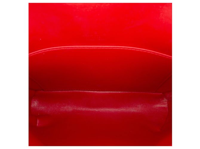 Borsa a tracolla Louis Vuitton Monogram Vernis Thompson Street rossa Rosso - vista 4