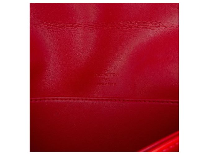 Borsa a tracolla Louis Vuitton Monogram Vernis Thompson Street rossa Rosso - vista 5