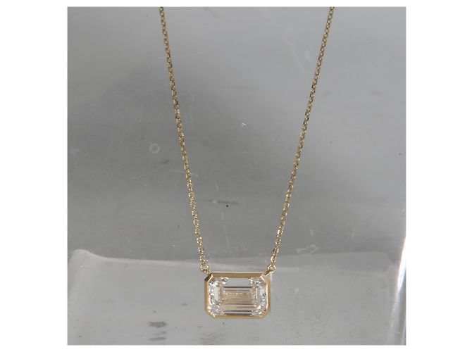 Autre Marque Pendente in oro giallo con diamanti coltivati in laboratorio 4.98 ctw - vista 4