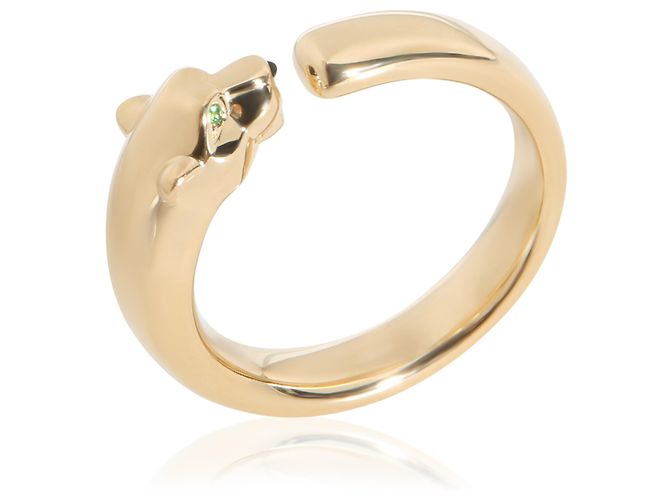 Love Anello Panthère de Cartier Petit Modèle in Oro Giallo, Onice e Tsavorite - vista 2