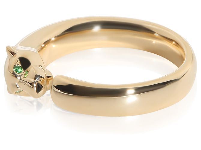 Love Anello Panthère de Cartier Petit Modèle in Oro Giallo, Onice e Tsavorite - vista 3
