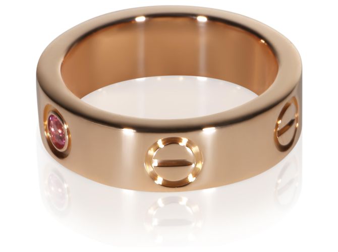 Anello Love Cartier in oro rosa e zaffiro rosa - vista 3