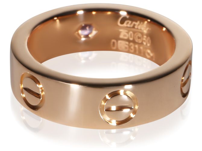 Anello Love Cartier in oro rosa e zaffiro rosa - vista 4