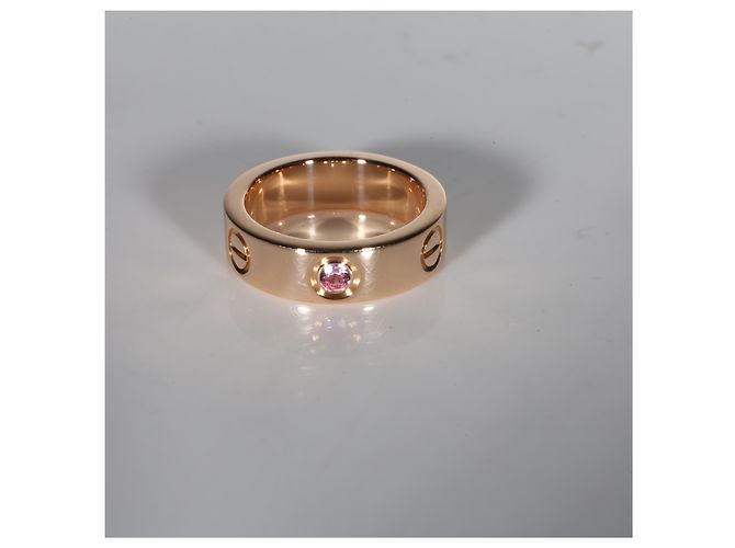 Anello Love Cartier in oro rosa e zaffiro rosa - vista 5