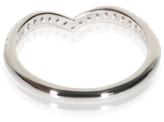 Tiffany & Co. Anello Soleste V Band in platino e diamanti - vista 4