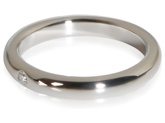 Anillo apilable Elsa Peretti de platino y diamantes Tiffany & Co. - vista 3