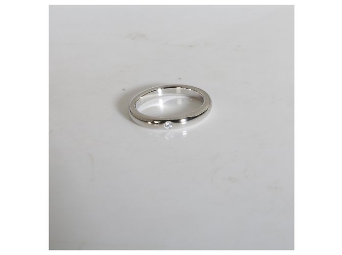 Anillo apilable Elsa Peretti de platino y diamantes Tiffany & Co. - vista 5