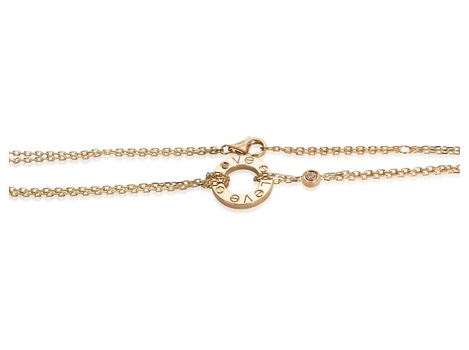 Collana Cartier Love in oro giallo e diamanti - vista 2