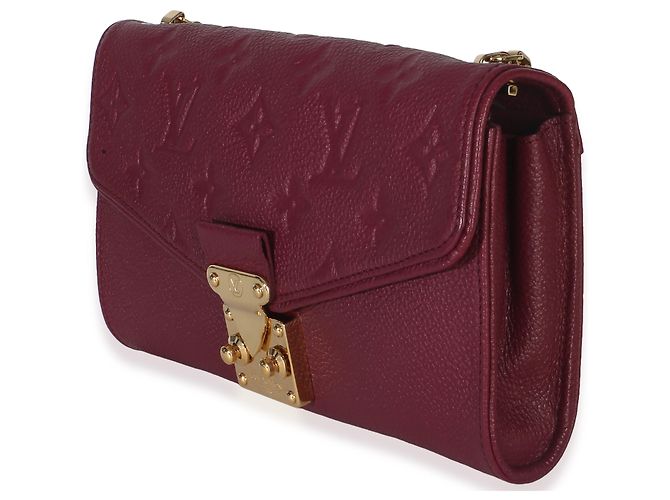 Louis Vuitton Aurore Monogram Empreinte Saint Germain Pochette Porpora - vista 3