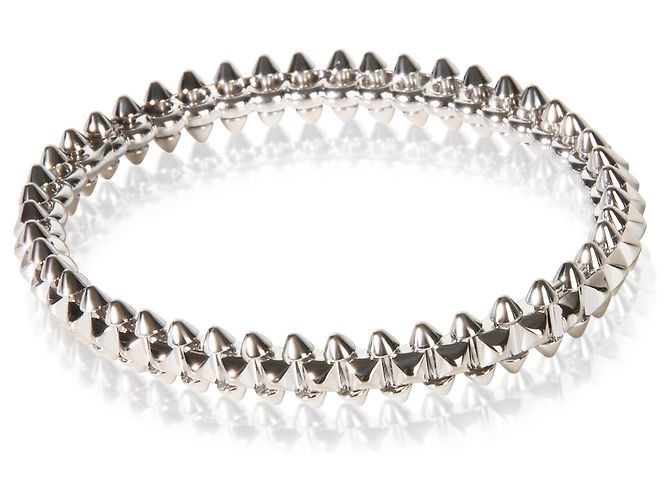 Love Bracciale Clash de Cartier Modello Medium in Oro Bianco - vista 3