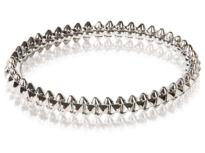 Love Bracciale Clash de Cartier Modello Medium in Oro Bianco - vista 4