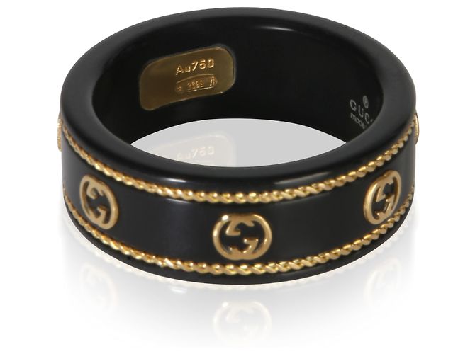 Anello Icon Gucci in oro giallo - vista 2