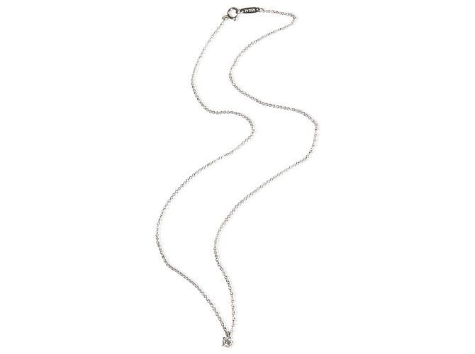 Tiffany & Co. Platin-Diamant-Solitär-Anhänger - Ansicht 2