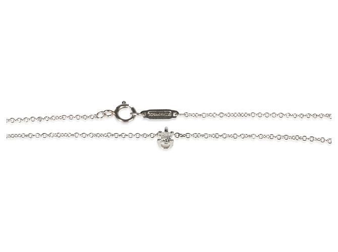 Tiffany & Co. Platin-Diamant-Solitär-Anhänger - Ansicht 3