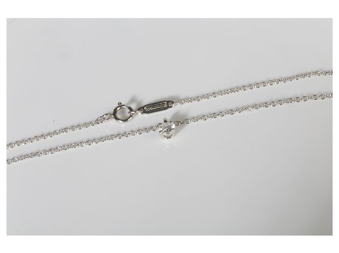 Tiffany & Co. Platin-Diamant-Solitär-Anhänger - Ansicht 4