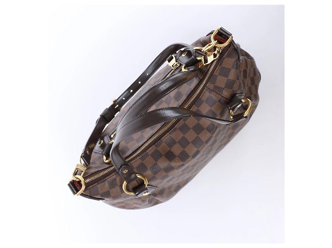 Borsa a tracolla Louis Vuitton Ivorie MM Damier Ebene in marrone N41131 Rosso - vista 6