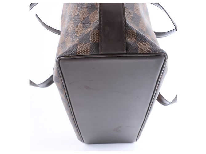 Borsa a tracolla Louis Vuitton Chelsea Damier Ebene Marrone N51119 Rosso - vista 10