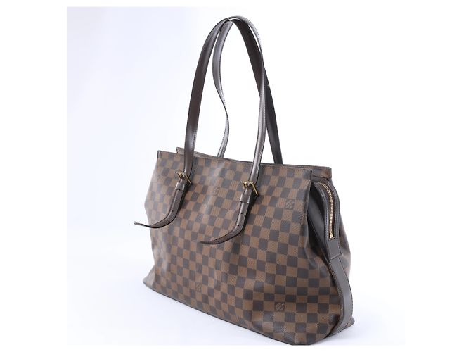 Borsa a tracolla Louis Vuitton Chelsea Damier Ebene Marrone N51119 Rosso - vista 2