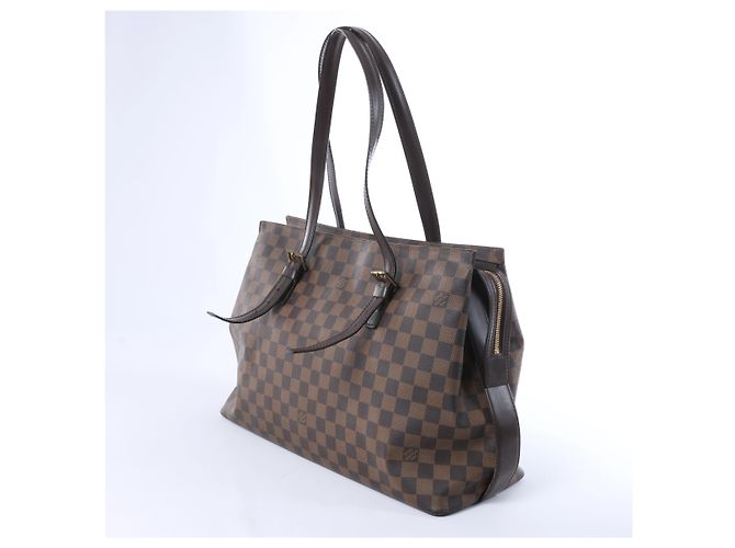 Borsa a tracolla Louis Vuitton Chelsea Damier Ebene Marrone N51119 Rosso - vista 4