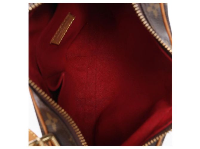 Borsa a tracolla Louis Vuitton Croissant MM Monogram in marrone M51512 Rosso - vista 11