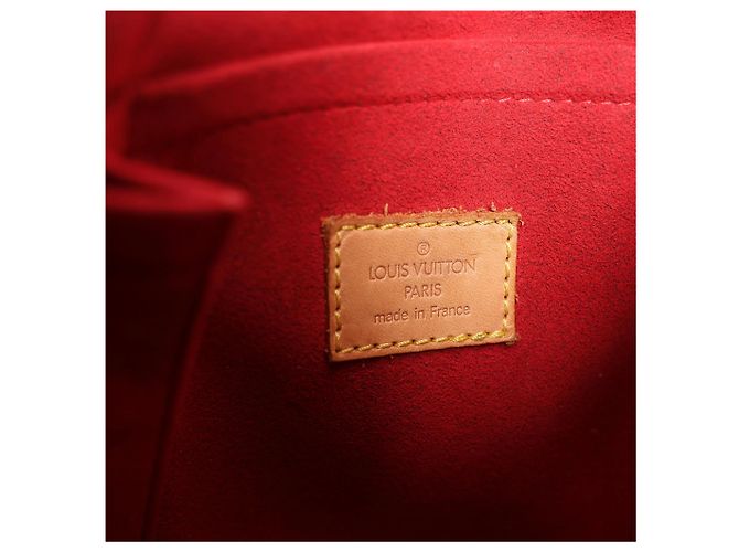Borsa a tracolla Louis Vuitton Croissant MM Monogram in marrone M51512 Rosso - vista 12