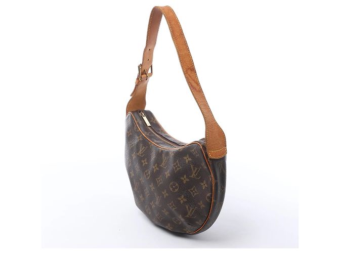 Borsa a tracolla Louis Vuitton Croissant MM Monogram in marrone M51512 Rosso - vista 4