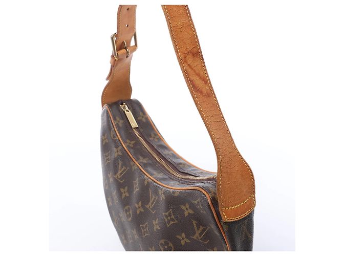 Borsa a tracolla Louis Vuitton Croissant MM Monogram in marrone M51512 Rosso - vista 5