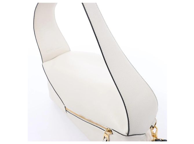 Borsa a tracolla in pelle LOEWE Puzzle Hobo in White Beige - vista 5