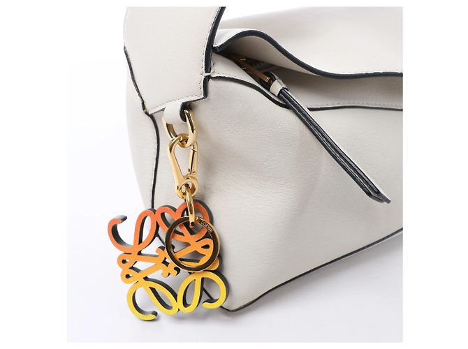 Borsa a tracolla in pelle LOEWE Puzzle Hobo in White Beige - vista 6