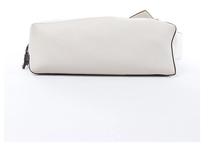 Borsa a tracolla in pelle LOEWE Puzzle Hobo in White Beige - vista 9