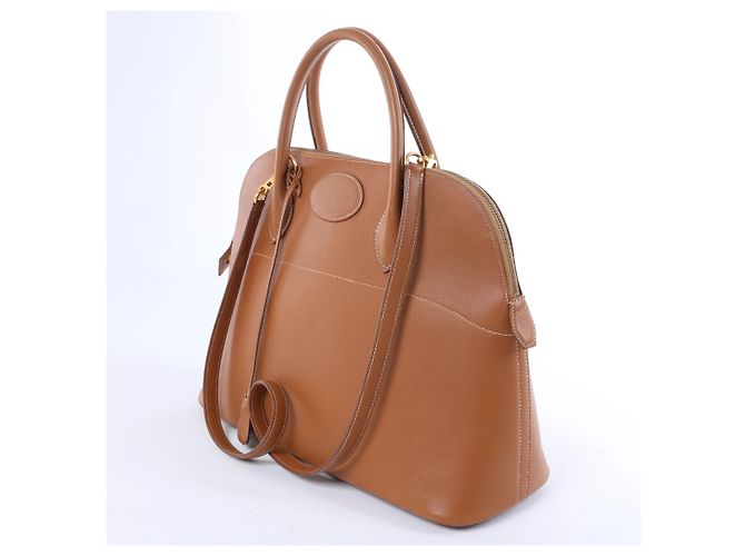Borsa a mano Hermès Bolide 35 in pelle Cushbell, Marrone X: 1994 - vista 2
