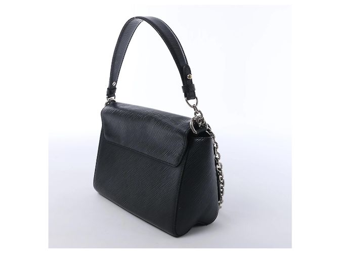 Borsa a tracolla Louis Vuitton Twist MM in pelle Epi Nera M50282 Nero - vista 4