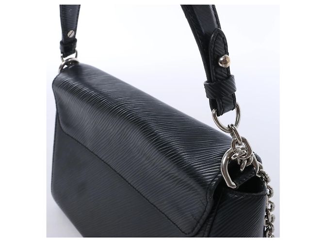 Borsa a tracolla Louis Vuitton Twist MM in pelle Epi Nera M50282 Nero - vista 5
