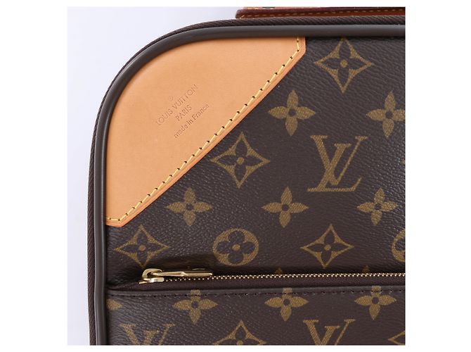 Borsa da viaggio Louis Vuitton Pegase 50 Monogram Canva Marrone M23251 - vista 9