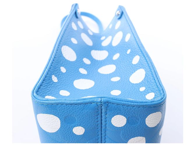 Onthego Louis Vuitton x Yayoi Kusama On the Go PM Empreinte Leather in Blue M46424 - vista 10