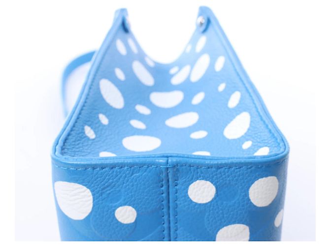 Onthego Louis Vuitton x Yayoi Kusama On the Go PM Empreinte Leather in Blue M46424 - vista 11