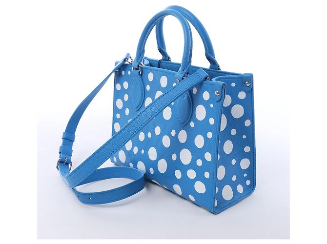 Onthego Louis Vuitton x Yayoi Kusama On the Go PM Empreinte Leather in Blue M46424 - vista 2