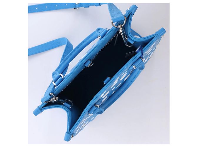 Onthego Louis Vuitton x Yayoi Kusama On the Go PM Empreinte Leather in Blue M46424 - vista 7