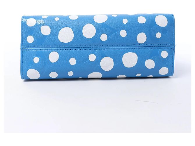 Onthego Louis Vuitton x Yayoi Kusama On the Go PM Empreinte Leather in Blue M46424 - vista 9