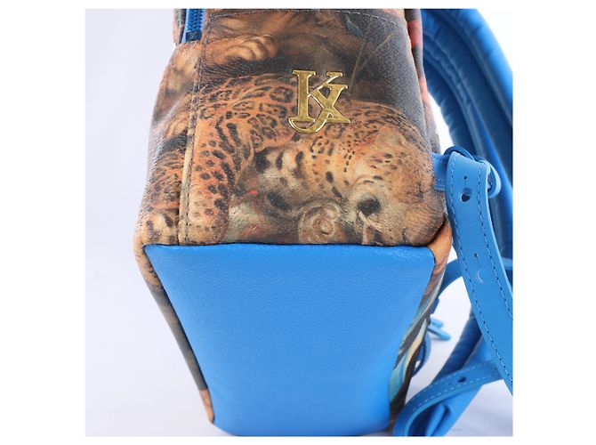 Zaino Louis Vuitton Palm Springs Masters Rubens Collection in Blu M43335 - vista 12