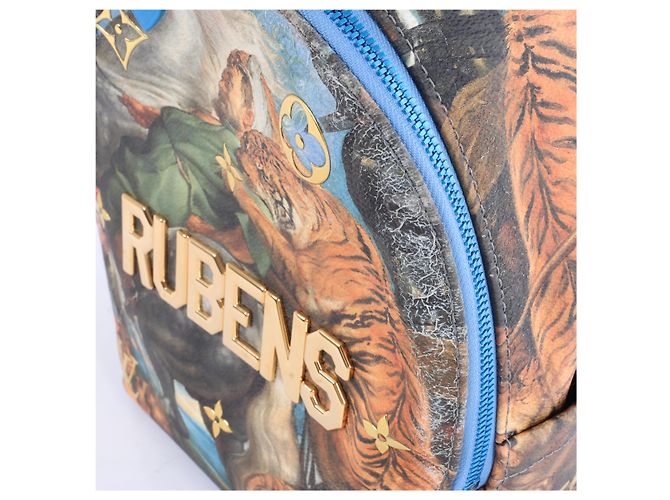 Zaino Louis Vuitton Palm Springs Masters Rubens Collection in Blu M43335 - vista 14
