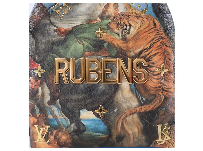 Zaino Louis Vuitton Palm Springs Masters Rubens Collection in Blu M43335 - vista 15