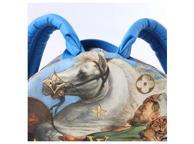 Zaino Louis Vuitton Palm Springs Masters Rubens Collection in Blu M43335 - vista 16