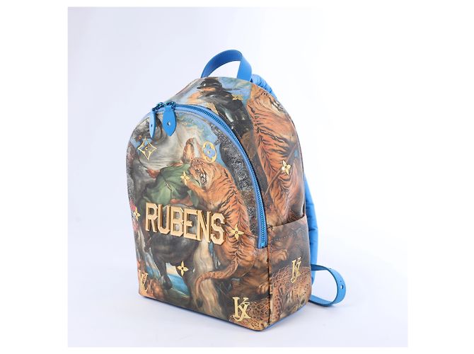 Zaino Louis Vuitton Palm Springs Masters Rubens Collection in Blu M43335 - vista 2