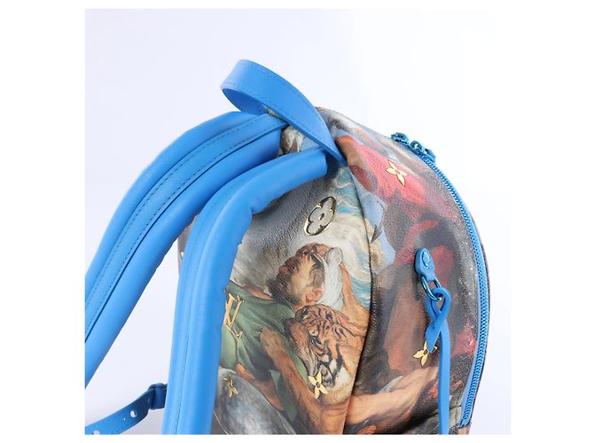 Zaino Louis Vuitton Palm Springs Masters Rubens Collection in Blu M43335 - vista 5